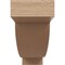 Ekena Millwork 6"W x 36"D x 12"H Thin Alpine Rough Cedar Woodgrain TimberThane Corbel, Primed Tan CORUR06X36X12ALPRCPR - alternate 4